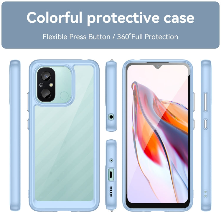 For Xiaomi Redmi 12C Colorful Series Acrylic + TPU Phone Case(Blue) - free shipping - PMC TechLife - Order now!