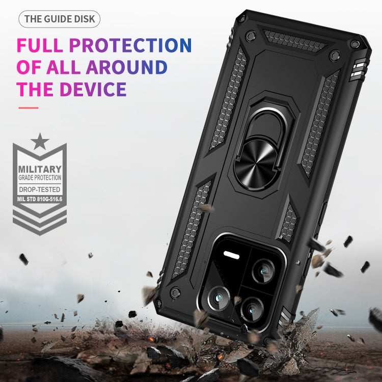 For Xiaomi 13 Pro Shockproof TPU + PC Phone Case with Holder(Black) - free shipping - PMC TechLife - Order now!