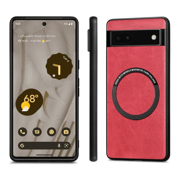 For Google Pixel 6A Solid Color Leather Phone Case(Red) - free shipping - PMC TechLife - Order now!