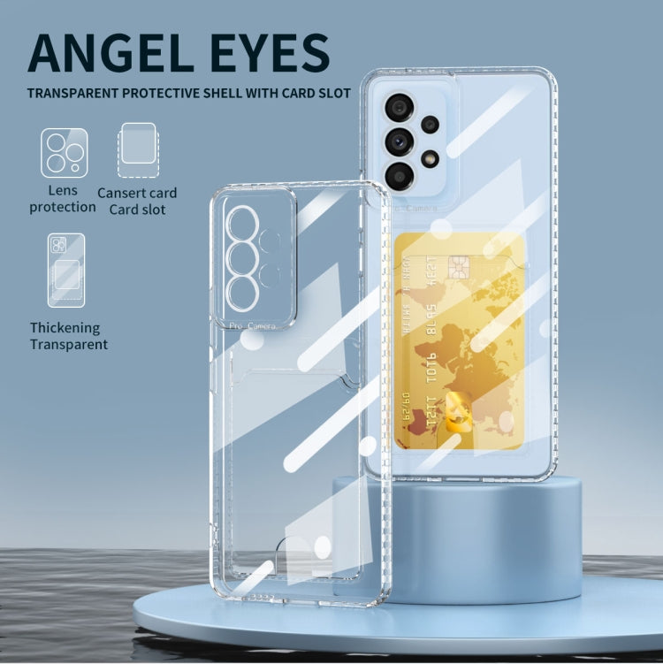 For Samsung Galaxy A54 5G Card Bag Shockproof Transparent Phone Case(Transparent) - free shipping - PMC TechLife - Order now!