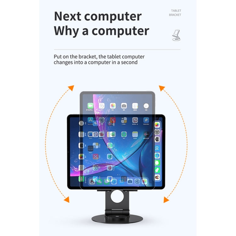 JUNSUNMAY 360 Degrees Rotating Foldable Laptop Desktop Holder Height / Angle Adjustable(Silver) - free shipping - PMC TechLife - Order now!