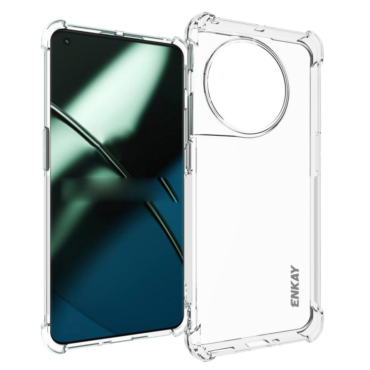 For OnePlus 11 5G ENKAY Hat-Prince Clear TPU Shockproof Phone Case - OnePlus Cases by ENKAY | Online Shopping South Africa | PMC TechLife | Buy Now Pay Later Mobicred