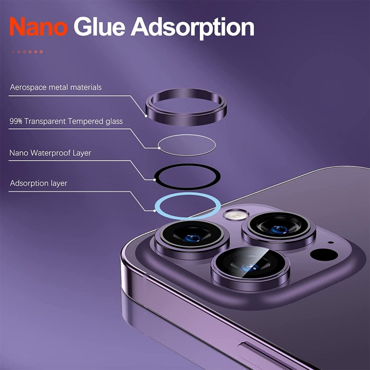 For iPhone 14 / 14 Plus ENKAY AR Anti-reflection Camera Lens Glass Full Film(Red) - iPhone 14 Tempered Glass by ENKAY | Online Shopping South Africa | PMC TechLife | Buy Now Pay Later Mobicred