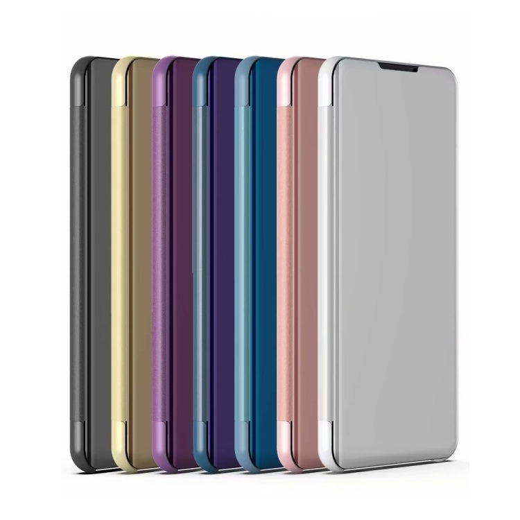 For Samsung Galaxy A54 5G Plated Mirror Horizontal Flip Leather Phone Case with Holder(Gold) - free shipping - PMC TechLife - Order now!