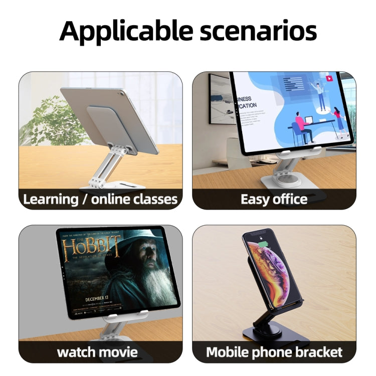 K29 Foldable Lazy Desk Mobile Phone Tablet Stand(Black) - Desktop Holder by PMC TechLife | Online Shopping South Africa | PMC TechLife