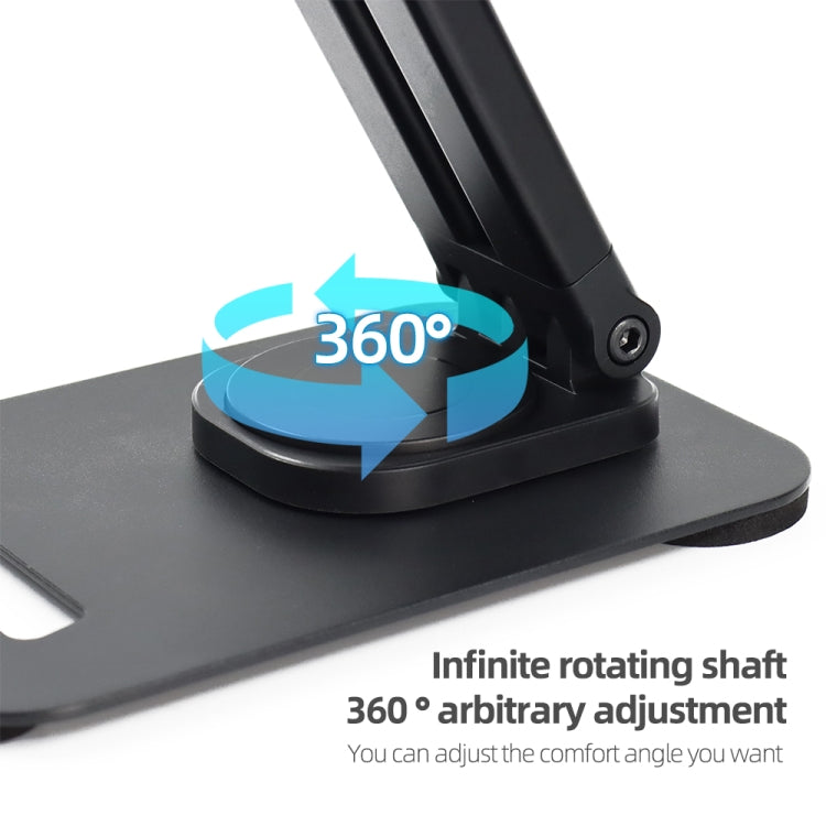 K29 Foldable Lazy Desk Mobile Phone Tablet Stand(Black) - Desktop Holder by PMC TechLife | Online Shopping South Africa | PMC TechLife