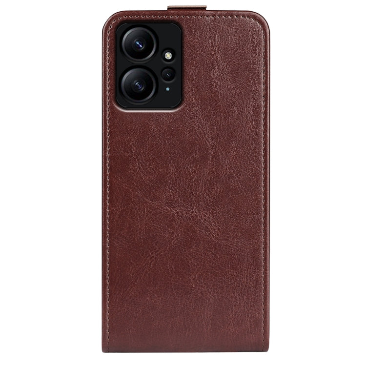 For Xiaomi Redmi Note 12 4G Global R64 Texture Vertical Flip Leather Phone Case(Brown) - free shipping - PMC TechLife - Order now!