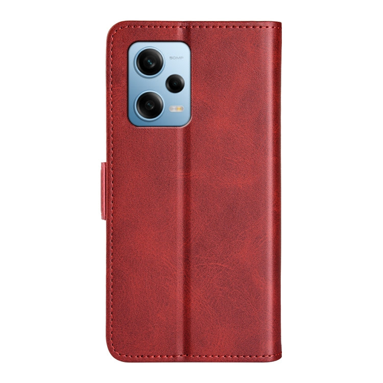 For Xiaomi Redmi Note 12 Pro 5G Global Dual-side Magnetic Buckle Horizontal Flip Leather Phone Case(Red) - free shipping - PMC TechLife - Order now!