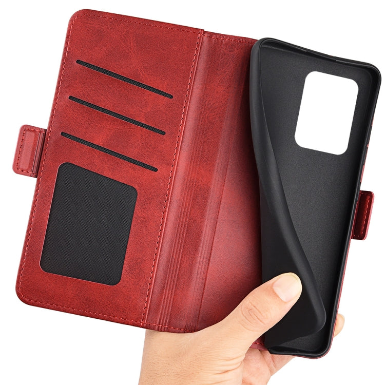For Xiaomi Redmi Note 12 Pro+ Dual-side Magnetic Buckle Horizontal Flip Leather Phone Case(Red) - free shipping - PMC TechLife - Order now!