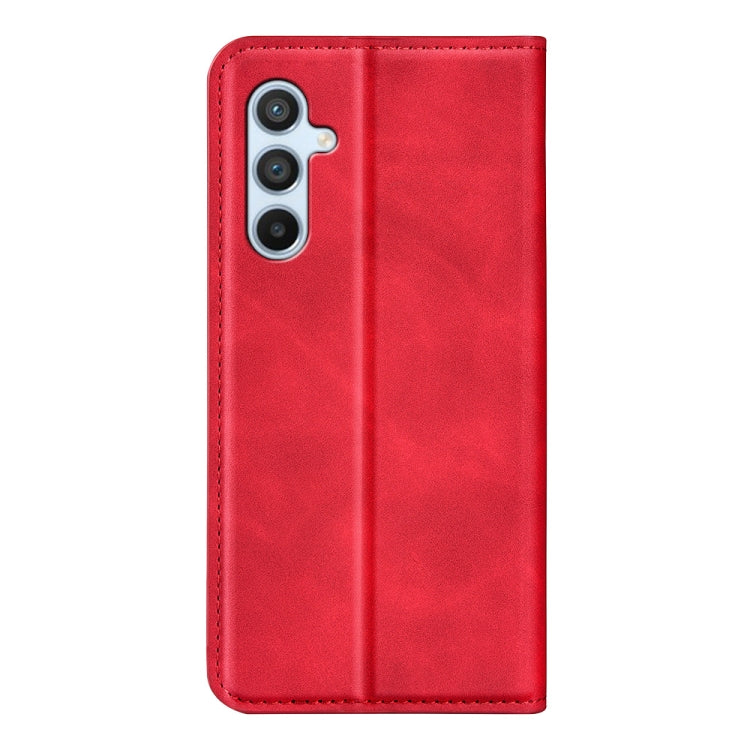 For Samsung Galaxy A54 5G Retro-skin Magnetic Suction Leather Phone Case(Red) - free shipping - PMC TechLife - Order now!