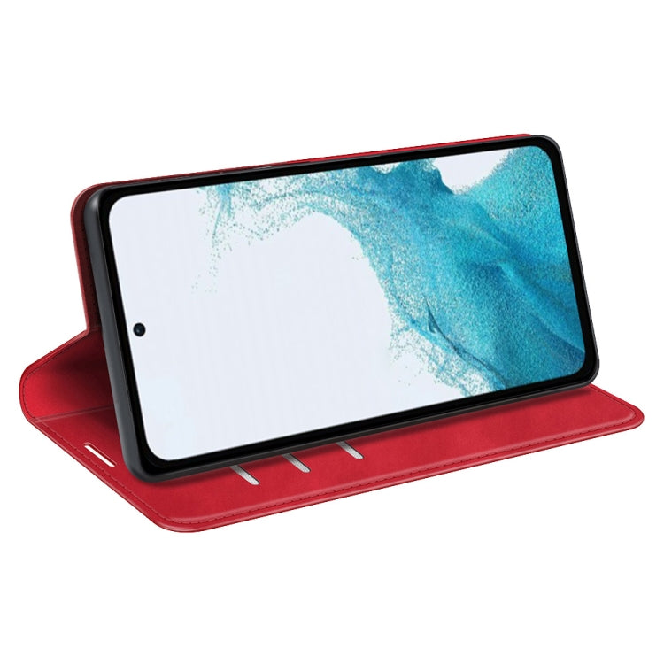 For Samsung Galaxy A54 5G Retro-skin Magnetic Suction Leather Phone Case(Red) - free shipping - PMC TechLife - Order now!