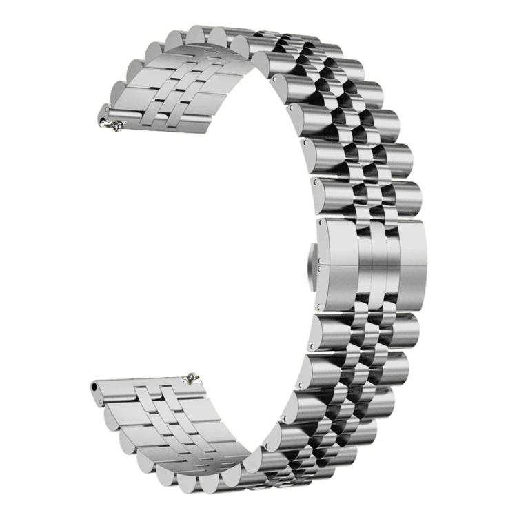 For Huawei Watch Buds Five Bull Half Round Stainless Steel Watch Band + Strap Removal Tool(Silver) -  by PMC TechLife | Online Shopping South Africa | PMC TechLife
