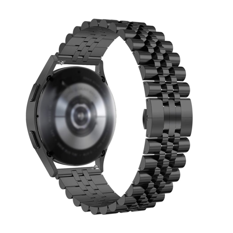 For Huawei Watch GT Runner Five Bull Half Round Stainless Steel Watch Band + Strap Removal Tool(Black) -  by PMC TechLife | Online Shopping South Africa | PMC TechLife