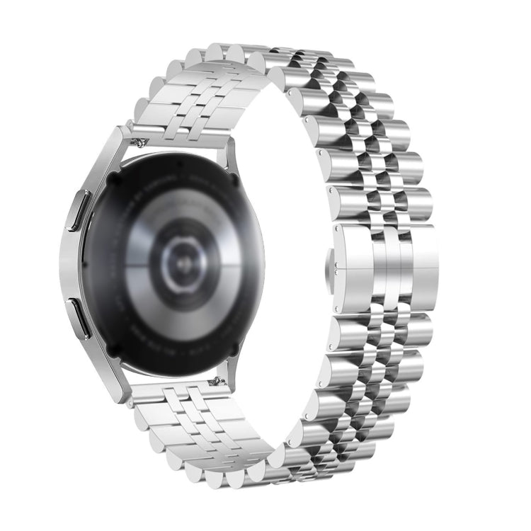 For Huawei Watch 3 / 3 Pro Five Bull Half Round Stainless Steel Watch Band + Strap Removal Tool(Silver) - Smart Wear by PMC TechLife | Online Shopping South Africa | PMC TechLife