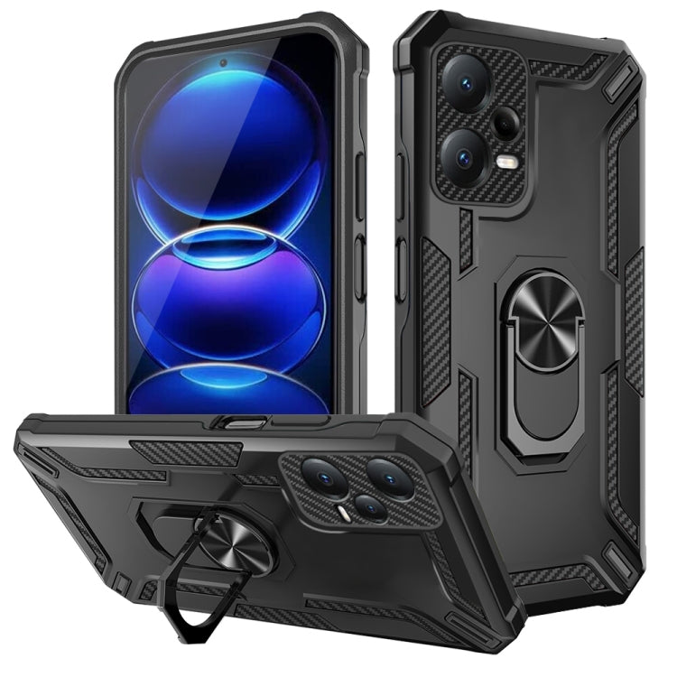 For Redmi Note 12 Pro 5G Global / Poco X5 Pro Warship Armor 2 in 1 Shockproof Phone Case(Black) - free shipping - PMC TechLife - Order now!