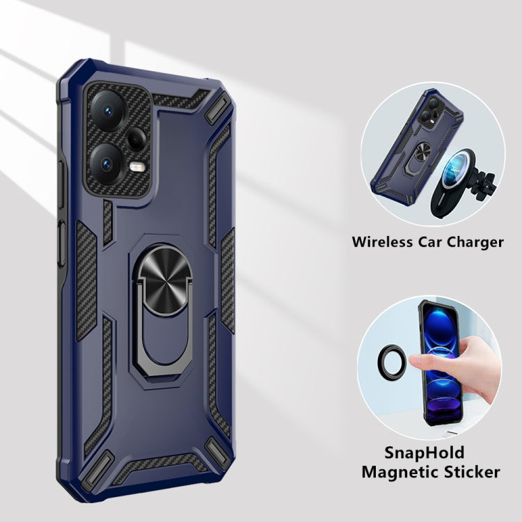 For Redmi Note 12 Pro 5G Global / Poco X5 Pro Warship Armor 2 in 1 Shockproof Phone Case(Black) - free shipping - PMC TechLife - Order now!