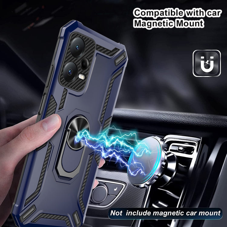 For Redmi Note 12 Pro 5G Global / Poco X5 Pro Warship Armor 2 in 1 Shockproof Phone Case(Black) - free shipping - PMC TechLife - Order now!