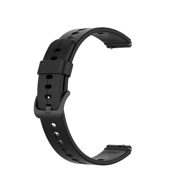 For Huawei Band 7 Solid Color Silicone Watch Band(Black) - Smart Wear by PMC TechLife | Online Shopping South Africa | PMC TechLife