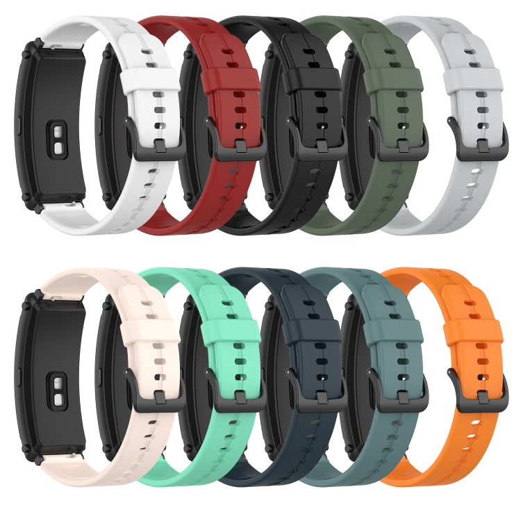 For Huawei Band 6 Solid Color Silicone Watch Band(Midnight Blue) - Smart Wear by PMC TechLife | Online Shopping South Africa | PMC TechLife