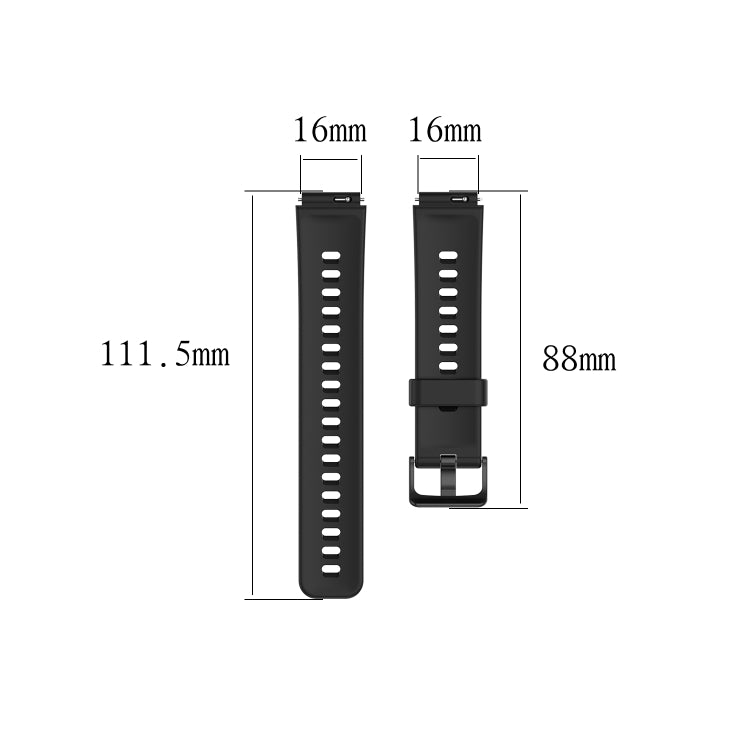 For Huawei Band 6 Solid Color Silicone Watch Band(White) - Smart Wear by PMC TechLife | Online Shopping South Africa | PMC TechLife