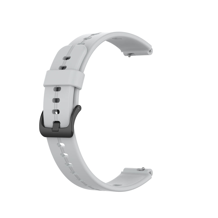 For Huawei Band 3 Solid Color Silicone Watch Band(Grey) - Smart Wear by PMC TechLife | Online Shopping South Africa | PMC TechLife