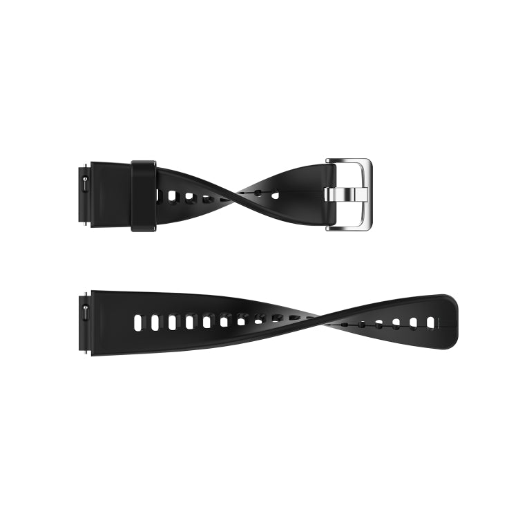 For Huawei Band 3 Solid Color Silicone Watch Band(Black) - Smart Wear by PMC Jewellery | Online Shopping South Africa | PMC Jewellery