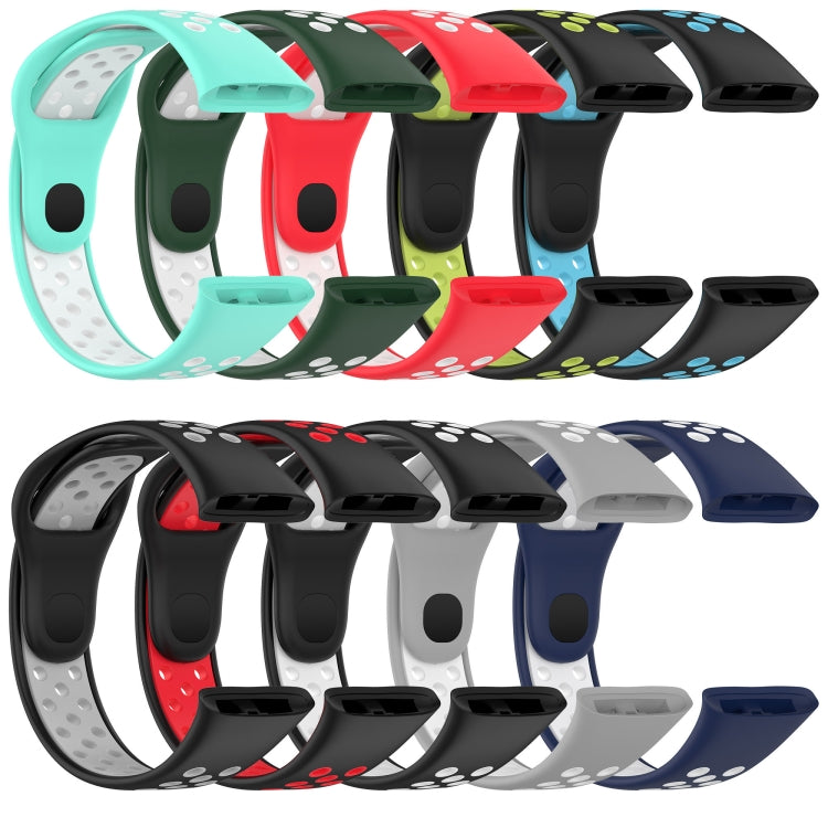 For Redmi Watch 3 Sports Two-Color Silicone Watch Band(Grey+White) - Smart Wear by PMC TechLife | Online Shopping South Africa | PMC TechLife