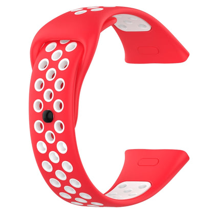 For Redmi Watch 3 Lite Sports Two-Color Silicone Watch Band(Red+White) - Smart Wear by PMC Jewellery | Online Shopping South Africa | PMC Jewellery