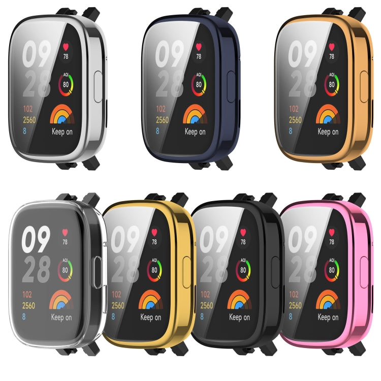For Redmi Watch 3 TPU Fully Enclosed Watch Protective Case(Rose Gold) - Smart Wear by PMC TechLife | Online Shopping South Africa | PMC TechLife