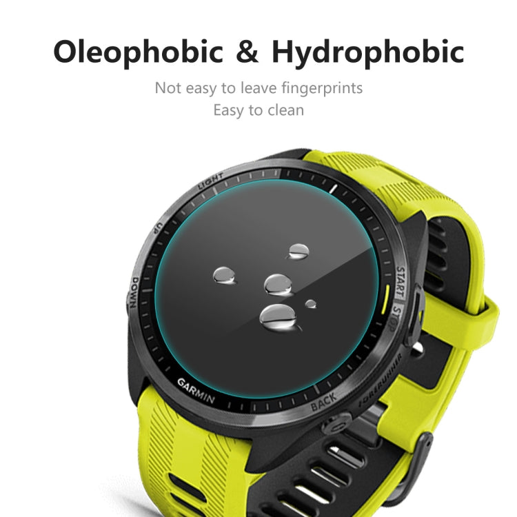 1pcs For Garmin Forerunner 965 ENKAY 0.2mm 9H Tempered Glass Screen Protector Watch Film - Smart Wear by ENKAY | Online Shopping South Africa | PMC TechLife