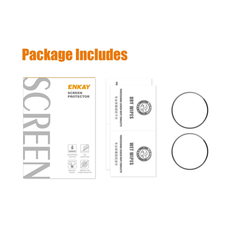 2pcs For Huawei Watch Ultimate ENKAY Hat-Prince 3D Full Coverage Soft PC Edge + PMMA HD Screen Protector Film - Smart Wear by ENKAY | Online Shopping South Africa | PMC TechLife