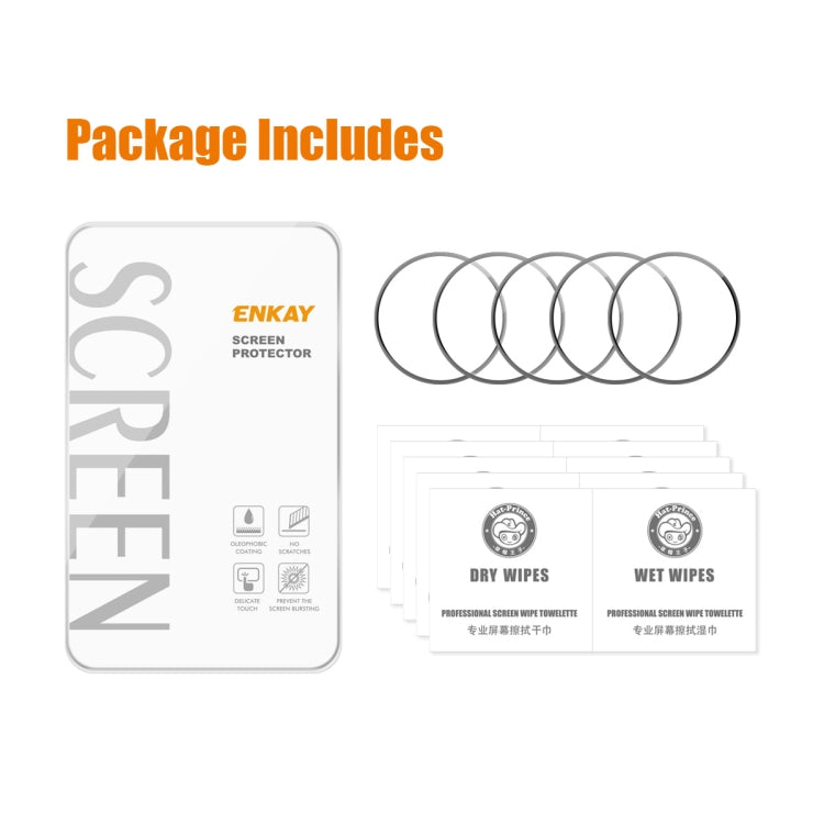 5pcs For Huawei Watch Ultimate ENKAY Hat-Prince 3D Full Coverage Soft PC Edge + PMMA HD Screen Protector Film - Screen Protector by ENKAY | Online Shopping South Africa | PMC TechLife | Buy Now Pay Later Mobicred