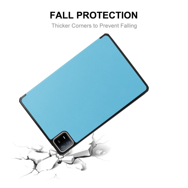 For Xiaomi Pad 6 / Pad 6 Pro ENKAY Tri-fold Custer Texture Leather Stand Smart Case(Dark Green) - free shipping - PMC TechLife - Order now!