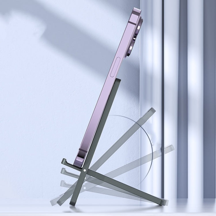 H18 Multifunctional Portable Phone Tablet Desktop Folding Stand(Gray) - Desktop Holder by PMC TechLife | Online Shopping South Africa | PMC TechLife