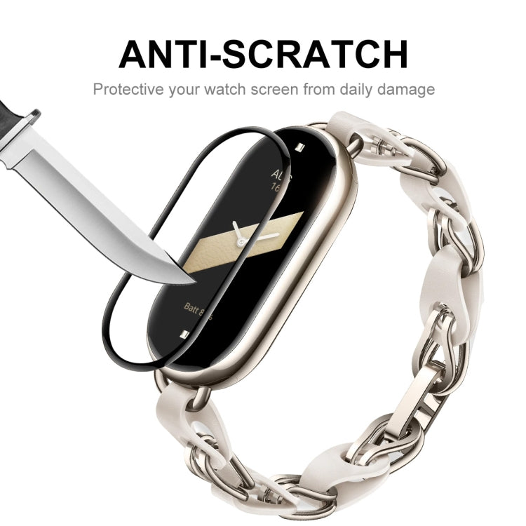 2pcs For Xiaomi Band 8 ENKAY Hat-Prince 3D Full Coverage Soft PC Edge + PMMA HD Screen Protector Film - Smart Wear by ENKAY | Online Shopping South Africa | PMC TechLife