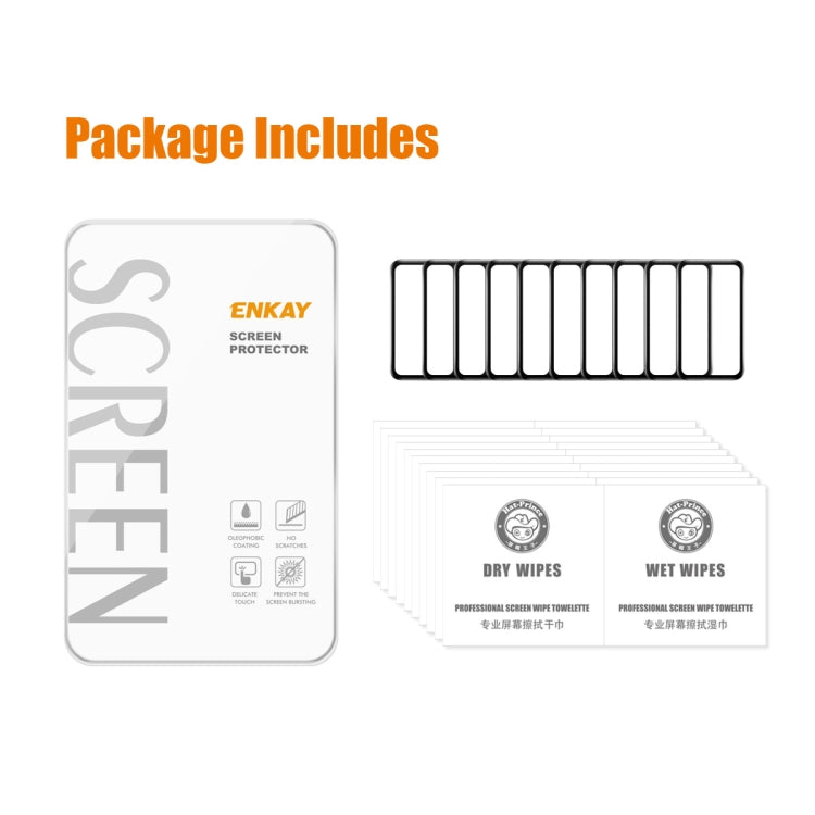 10pcs For Huawei Band 8 / 9 ENKAY Hat-Prince 3D Full Coverage Soft PC Edge + PMMA HD Screen Protector Film - free shipping - PMC TechLife - Order now!