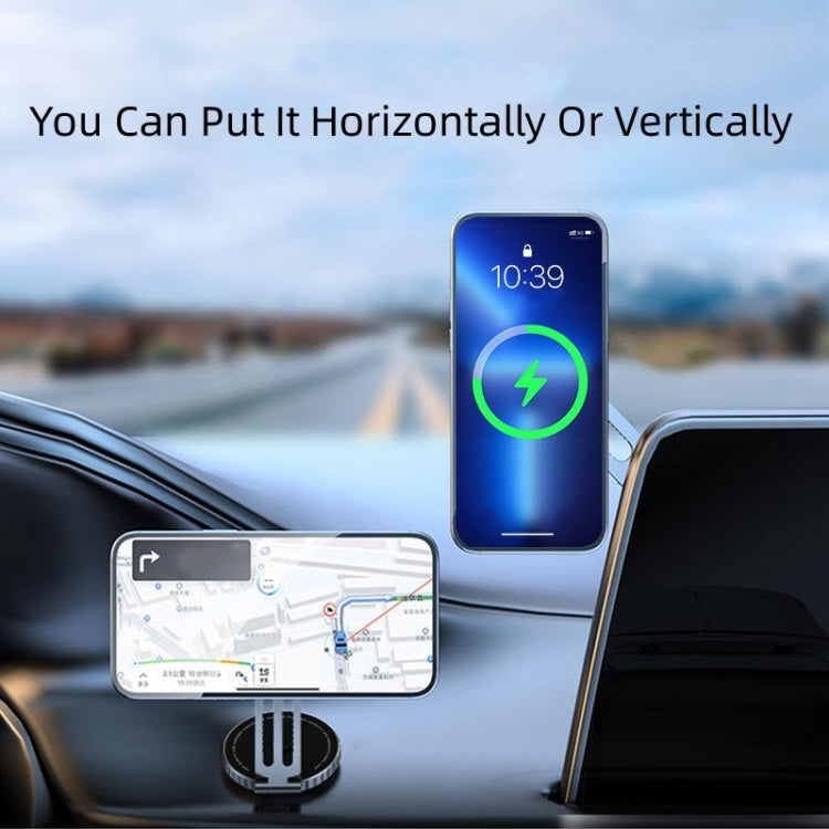 T1 For Tesla Magnetic  Scalable Foldable 360 Degree Rotary Car Mobile Phone Holder - Car Holders by PMC TechLife | Online Shopping South Africa | PMC TechLife