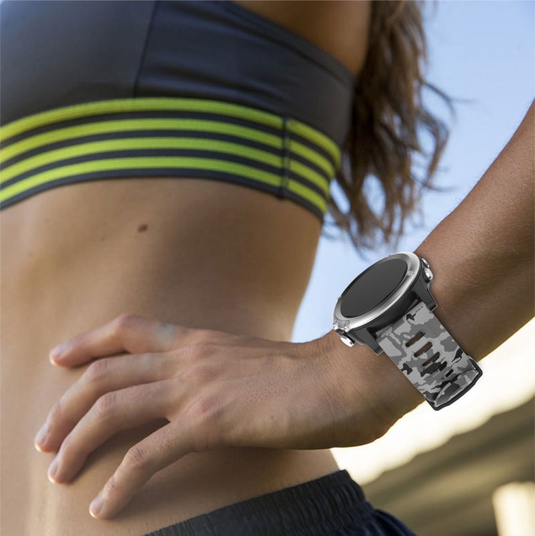 For Garmin Tactix 7 26mm Camouflage Printed Silicone Watch Band(Black+Digital  Camouflage) -  by PMC TechLife | Online Shopping South Africa | PMC TechLife