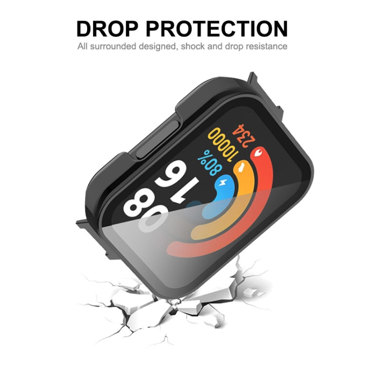 For Redmi Watch 3 ENKAY Hat-Prince Full Coverage PC Frame + Tempered Glass Film Watch Case(Black) - Watch Cases by ENKAY | Online Shopping South Africa | PMC TechLife | Buy Now Pay Later Mobicred