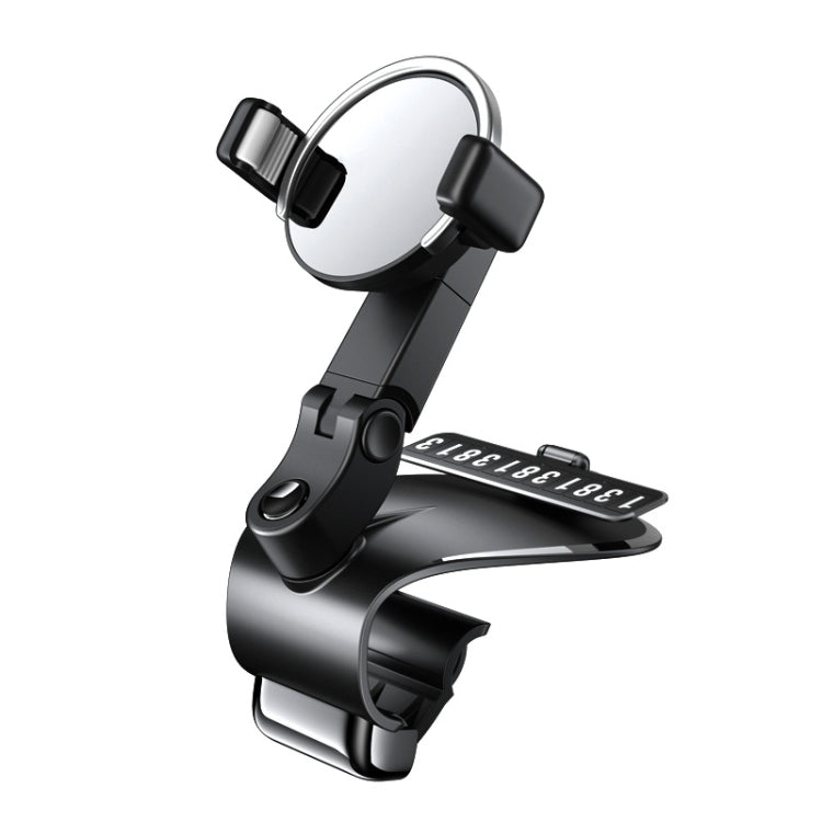 088 With Parking Phone Sign 360 Degrees Rotation Car Dashboard Mount Cell Phone Holder(Black) - Car Holders by PMC TechLife | Online Shopping South Africa | PMC TechLife