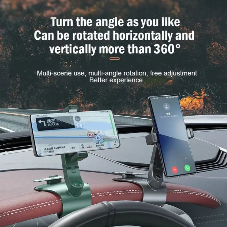 088 With Parking Phone Sign 360 Degrees Rotation Car Dashboard Mount Cell Phone Holder(Pink) - Car Holders by PMC TechLife | Online Shopping South Africa | PMC TechLife