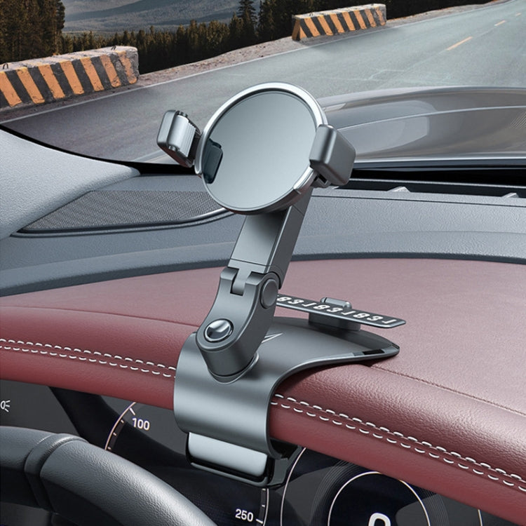 088 With Parking Phone Sign 360 Degrees Rotation Car Dashboard Mount Cell Phone Holder(Green) - Car Holders by PMC TechLife | Online Shopping South Africa | PMC TechLife