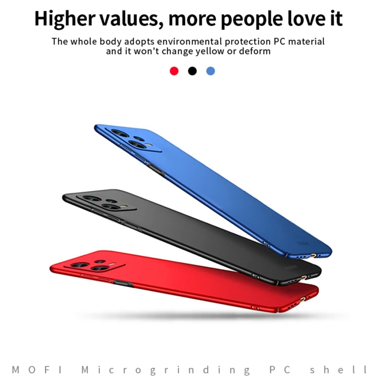 For Xiaomi Redmi Note 12 5G Global MOFI Frosted PC Ultra-thin Hard Phone Case(Red) - free shipping - PMC TechLife - Order now!