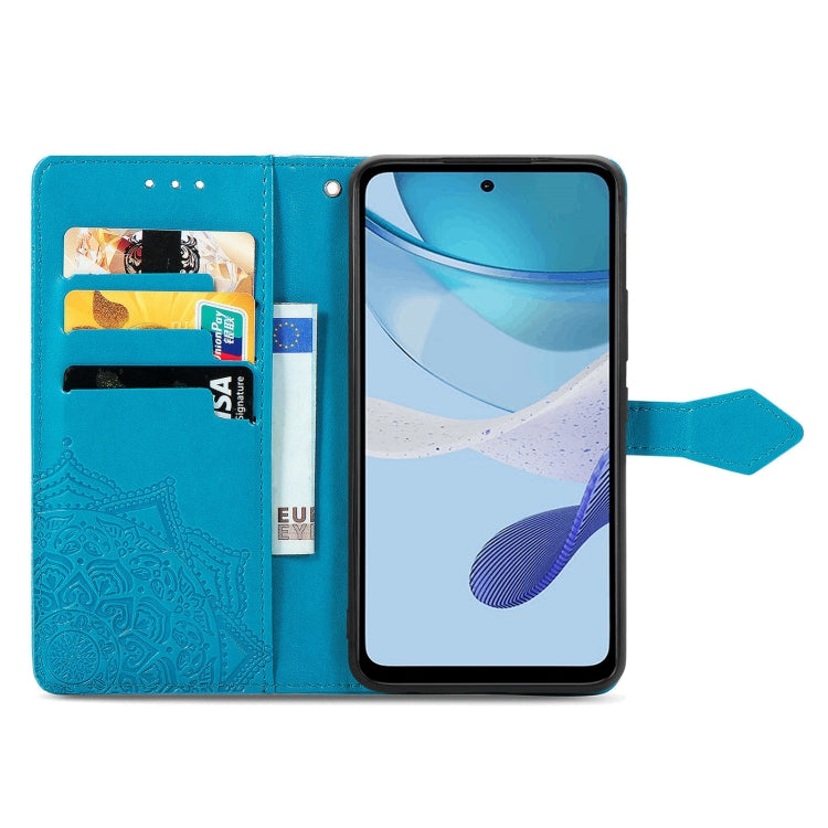 For Motorola Moto G 5G 2023 Mandala Flower Embossed Leather Phone Case(Blue) - free shipping - PMC TechLife - Order now!