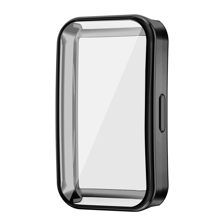 For Huawei Band 10 / 9 / 8 ENKAY Hat-Prince Full Coverage Electroplated Soft TPU Case with Screen Protection(Black) - Watch Cases by ENKAY | Online Shopping South Africa | PMC TechLife | Buy Now Pay Later Mobicred