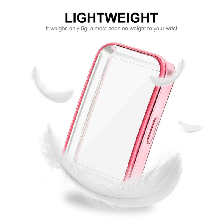 For Huawei Band 8 ENKAY Hat-Prince Full Coverage Electroplated Soft TPU Watch Case with Screen Protection(Gold) - Watch Cases by ENKAY | Online Shopping South Africa | PMC TechLife