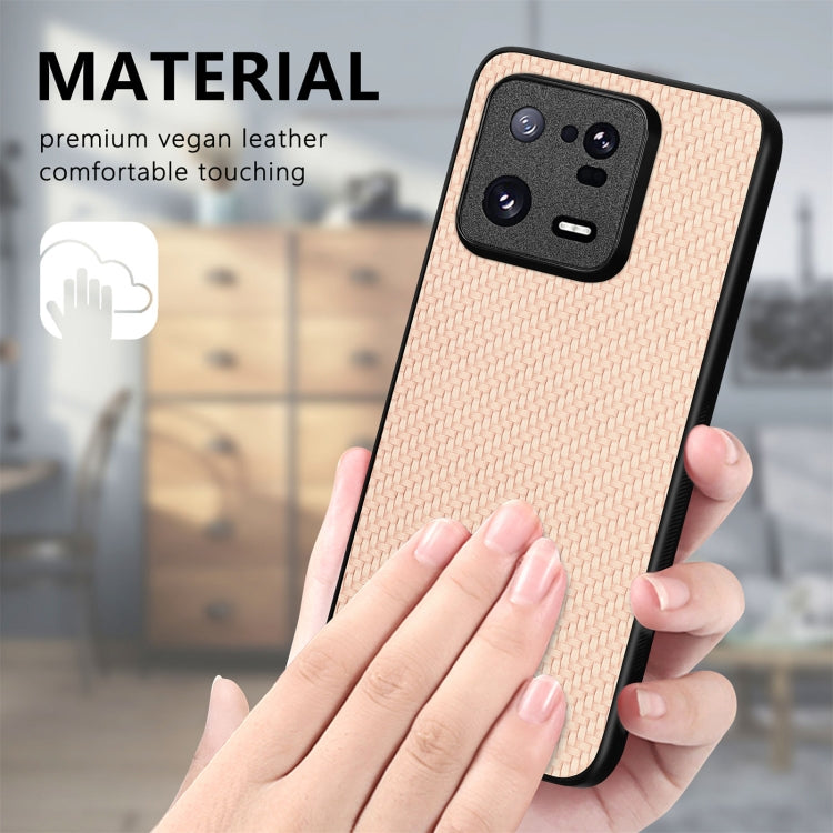 For Xiaomi 13 Pro Carbon Fiber Texture Leather Back Cover Phone Case(Green) - free shipping - PMC TechLife - Order now!