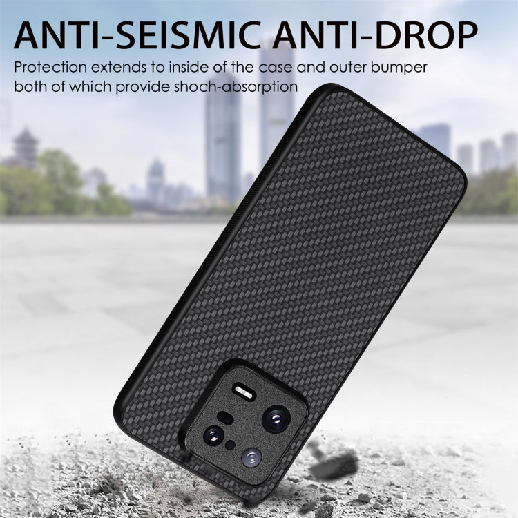For Xiaomi 13 Pro Carbon Fiber Texture Leather Back Cover Phone Case(Green) - free shipping - PMC TechLife - Order now!