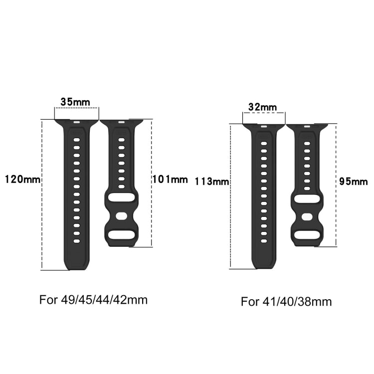 For Apple Watch 8 45mm Reverse Buckle Dot Texture Silicone Watch Band(White) - Watch Bands by PMC TechLife | Online Shopping South Africa | PMC TechLife