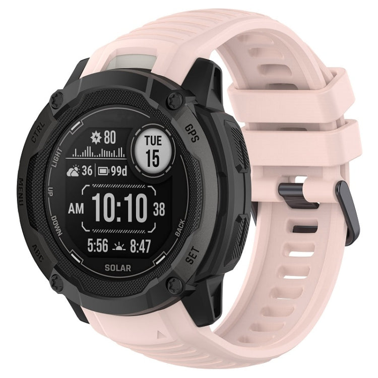 For Garmin Instinct 2X Sports Silicone Replacement Watch Band(Pink) - Watch Bands by PMC TechLife | Online Shopping South Africa | PMC TechLife